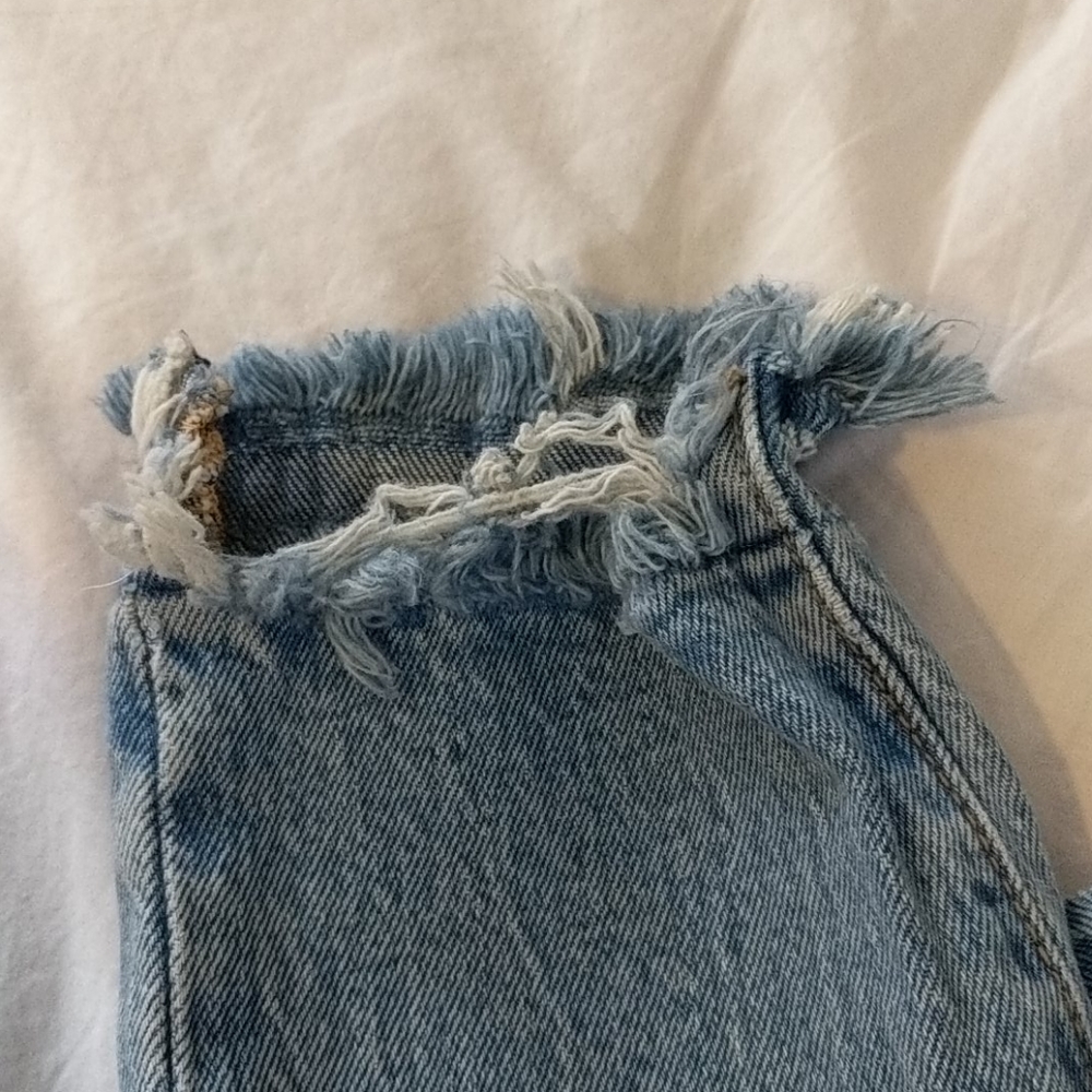 Levi's 501 Skinny Jeans Nibbed Hem Blue Mark - Picture 9 of 11